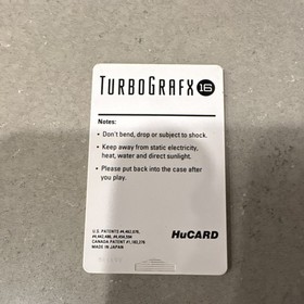 NEC TurboGrafx-16 Home Console w/ Side Arms HuCARD Game NTSC-U/C RF
