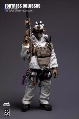 HASUKI 1/12 Black Ops SA03 Snow Ghost Action Figure Model In Stock NEW