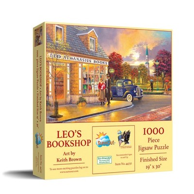 SunsOut Leo's Bookshop 1000 pc Jigsaw Puzzle