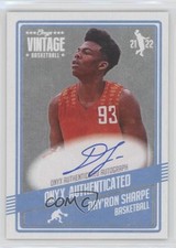 2021-22 Onyx Vintage Auto Day'Ron Sharpe #VADS Auto z5b