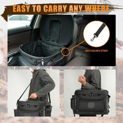 Portable Pet Carrier Weather-Proof Pet Travel Crate Motorcycle Dog