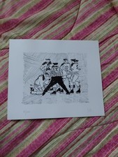 EMILIO DELFINO stampa Autentica Numerata E Firmata 25x21 Hockey  Sport Anni70