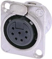Neutrik NC7FDL-1 7-pin XLRF Panel Receptacle