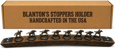 Bourbon Stopper Display for Blanton S   Genuine Whiskey Barrel Stave, Cork Displ