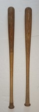 2 Vintage Wooden Baseball Bats 33" & 33.5"