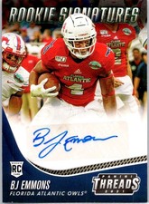 2021 Panini Chronicles Draft Picks Threads RC Auto Green #TS-BJE BJ Emmons