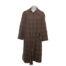 Pepita, Mantel, Damen, Größe: S/M, Braun/Mehrfarbig, Glencheck, Tweed #Q5F