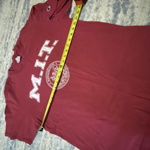 Vintage 90s MIT Mass Institute of Tech Champion Boston Distressed Shirt Herren L - Bild 6 von 6