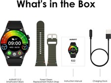 G12 Fitness Smartwatch GPS 2 Watch Bands Waterproof Calls Lg Battery iOS Android