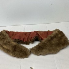 Vintage Fur Collar Fawn Beige Fur 4 Wide Tapered Coat See Photos For Wear