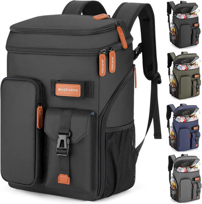 BAGPARKK Insulated Cooler Backpack, Leakproof Double Deck, 33/45 Cans