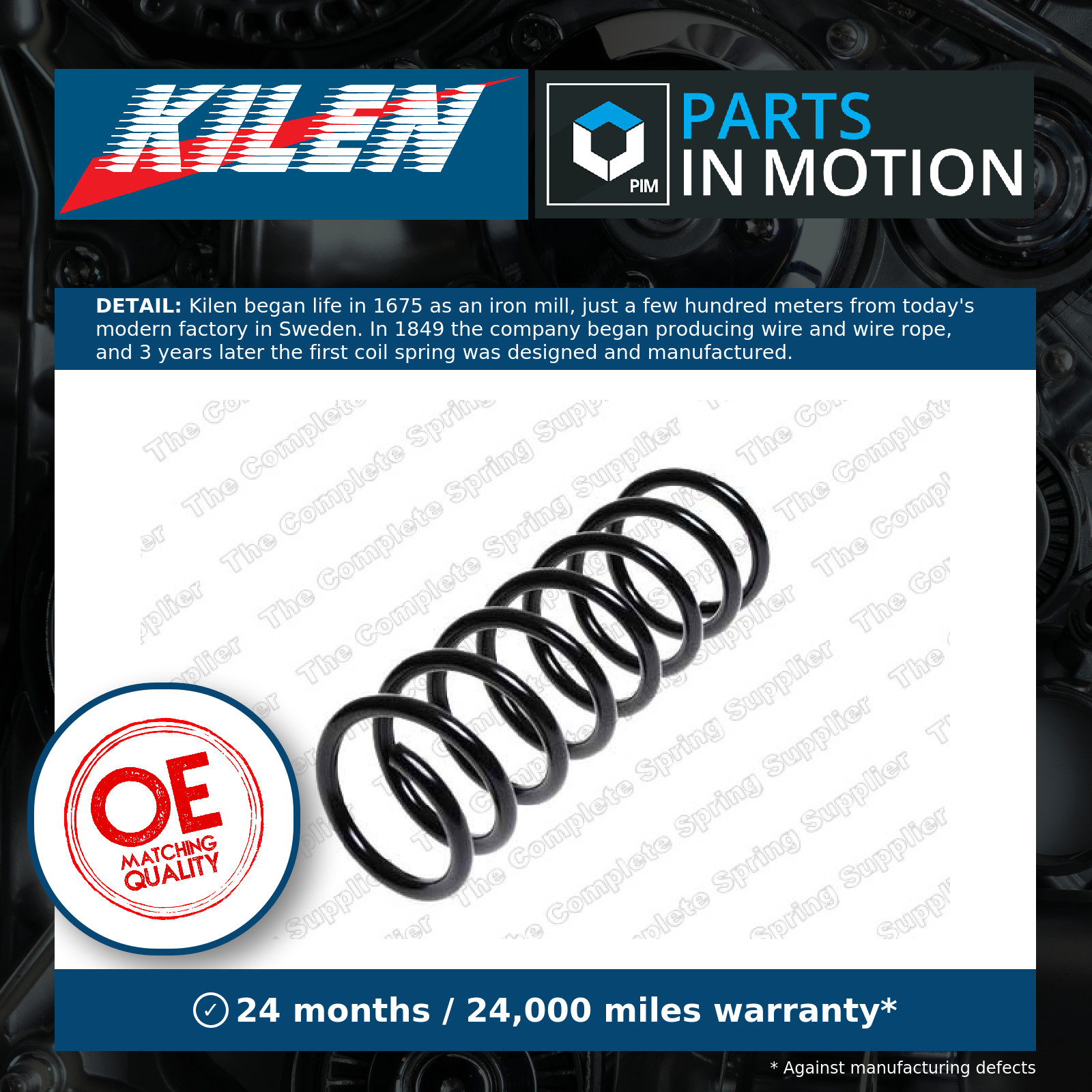 Coil Spring fits MAZDA 3 BK 1.3 Rear 03 to 09 Suspension Kilen Quality New - Image 10