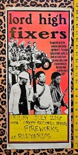 Lord High Fixers screenprint concert Poster 95 Tim Kerr Crypt Records Fireworks
