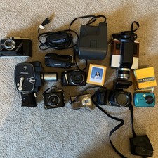 Lot of 10 Vintage Film and Photography Cameras - INCLUDING WORKING POLAROID 600