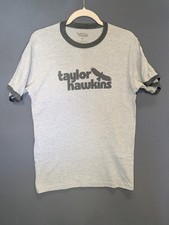 Taylor Hawkins Tribute T shirt Official Merch - M Gray / Teal -  Show Specific 