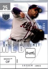 2004 Skybox Limited Edition - Sky's the Limit Andruw Jones #17 SL - Braves