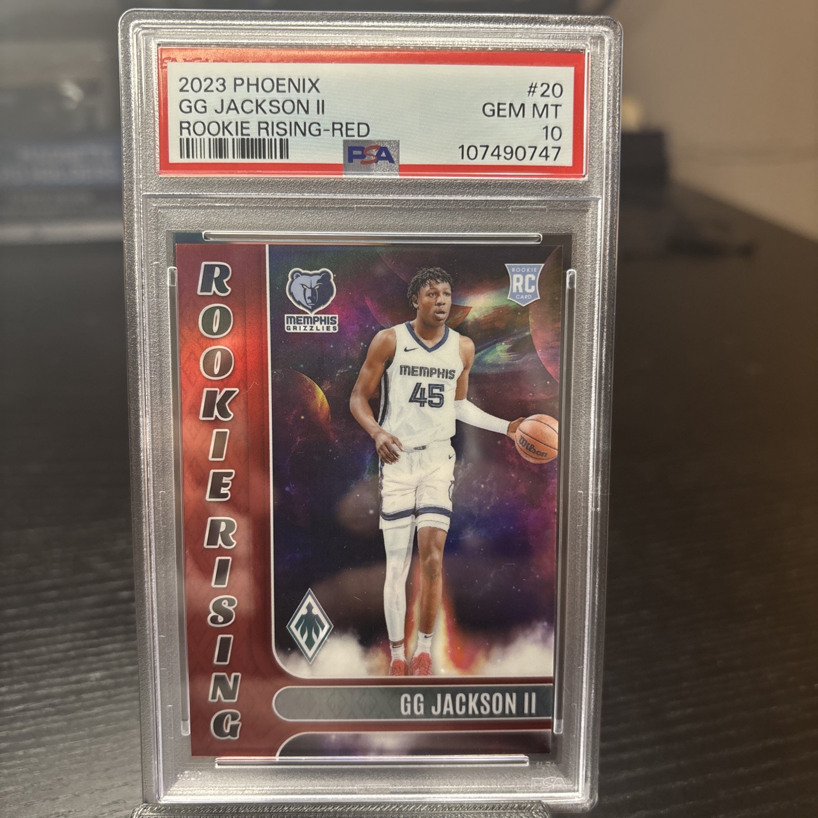 2023-24 Panini Phoenix - Rookie Rising GG Jackson II #20 Red /125 (RC) GEM MT 10