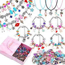 150 Pieces Charm Bracelet Making Kit for Girls, Charm Bracelets Jewelry Makin...