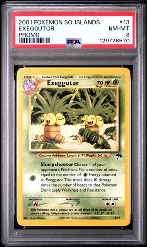 EXEGGUTOR SOUTHERN ISLANDS PSA 8 POKEMON PROMO #13 2001