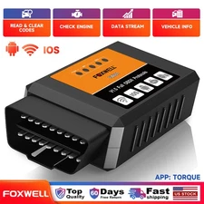Foxwell OBD2 Scanner Bluetooth Diagnostic Tool ELM327 FW601 Code Reader Checking