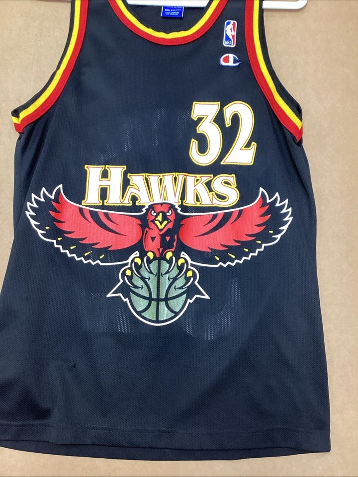 Camiseta deportiva de baloncesto vintage del campeón Mark Laettner Hawks 32 de la NBA para hombre talla 40 Foto 2 de 4