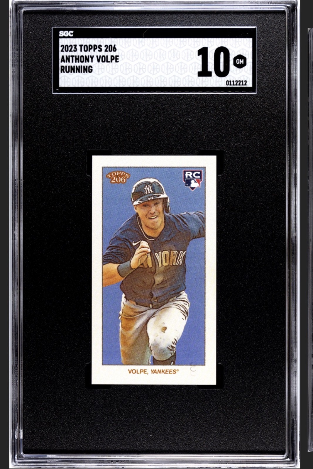 2023 Topps 206 High Series Anthony Volpe American Beauty Image Variation SGC 10