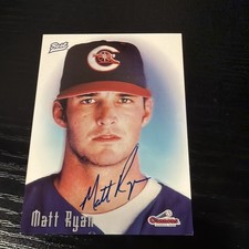 Matt Ryan 1996 Best Autographed Card. Cannons