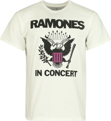 Ramones T-Shirt Herren In Concert weiß Band-Merch, Bands