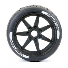 Fastrax Supaforza Wide Rear 52° Tyres/Blk 17Mm Hex Wheels