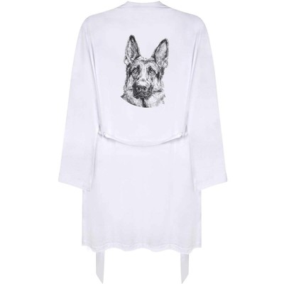 Morgenmantel / Kleid ''Deutscher Schäferhund Portrait'' für Erwachsene (RO056328)