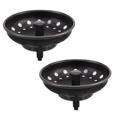 KONE Kitchen Sink Stopper and Strainer 2 Pack Oil 2 PACK, Rubbed Bronze