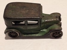 Vintage Arcade Solid Cast Iron Ford Model A Sedan Toy From Late 1920s Decal