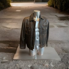 TRAPPER Herren Lederjacke Jacke Jackett Mantel Parka Gr 48 NEUw