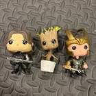 Lot Of 3 Marvel Funko Pops Loose Bucky Baby Groot And Loki