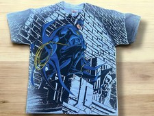 Vintage 1997 DC Comics Batman All Over Print AOP T-Shirt Size Youth L 14/16