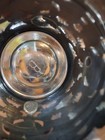 7 Vintage Salt Cellar Glass and Metal Footed With Stone Pedestal Stand Open Salt — photo 3