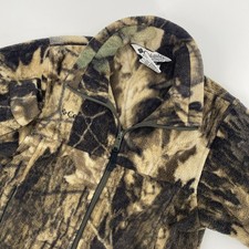 Columbia Fleece Jacket Youth 6 7 Boys Camo Woodland Gorpcore Nature Outdoors