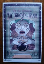 Original Limited Edition Of 500 Zac Brown Band KS And OK Venue Poster 2016 Tour