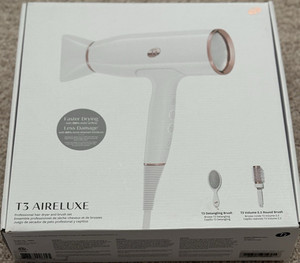 T3 Aireluxe ヘアドライヤー ホワイト アメリカ 海外対応 新品未使用 T3 - AireLuxe Professional Hair Dryer and Brush Set | Ulta Beauty