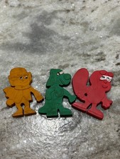 General Mills Cereal Premium Springy Eraser Rocky , Lucky, Underdog RARE