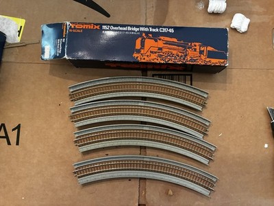 Tomix 1152 N-Scale Overhead Bridge Track C317-45 Model Railroad Used