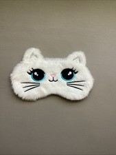 Cute Cat Eye Mask Sleep Mask Soft Plush Cartoon Cat Design Travel Relaxation