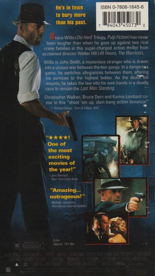 Last Man Standing (1996) VHS - With Slip Cover - Image 2 of 2