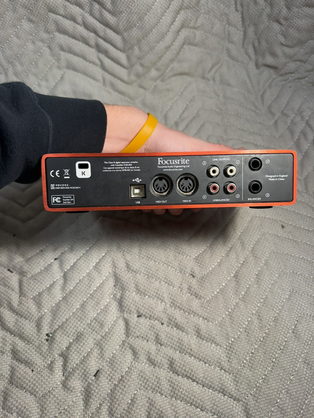 Focusrite Scarlett 2i4 2nd Gen 2 Channels USB Audio Interface