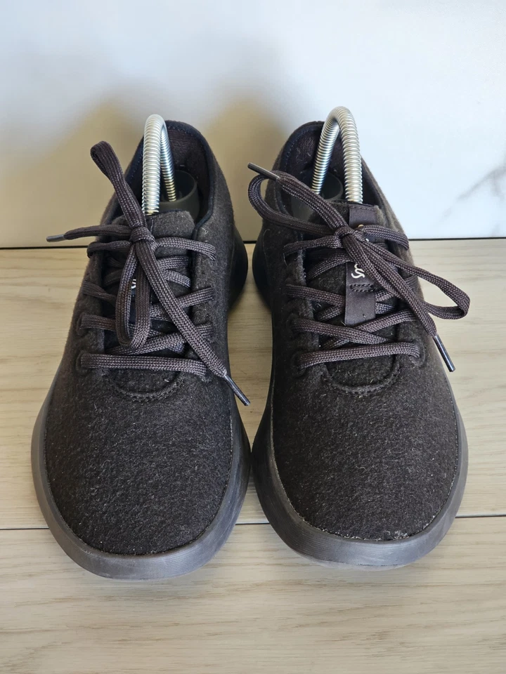 Allbirds Women's Wool Runners Natural Black (Black Sole) Size 8 - Image 4 of 4