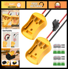 2PCS 20V Battery Adapter for Power Wheels, RC Car Converter Kit, 12 AWG Wire, Fu