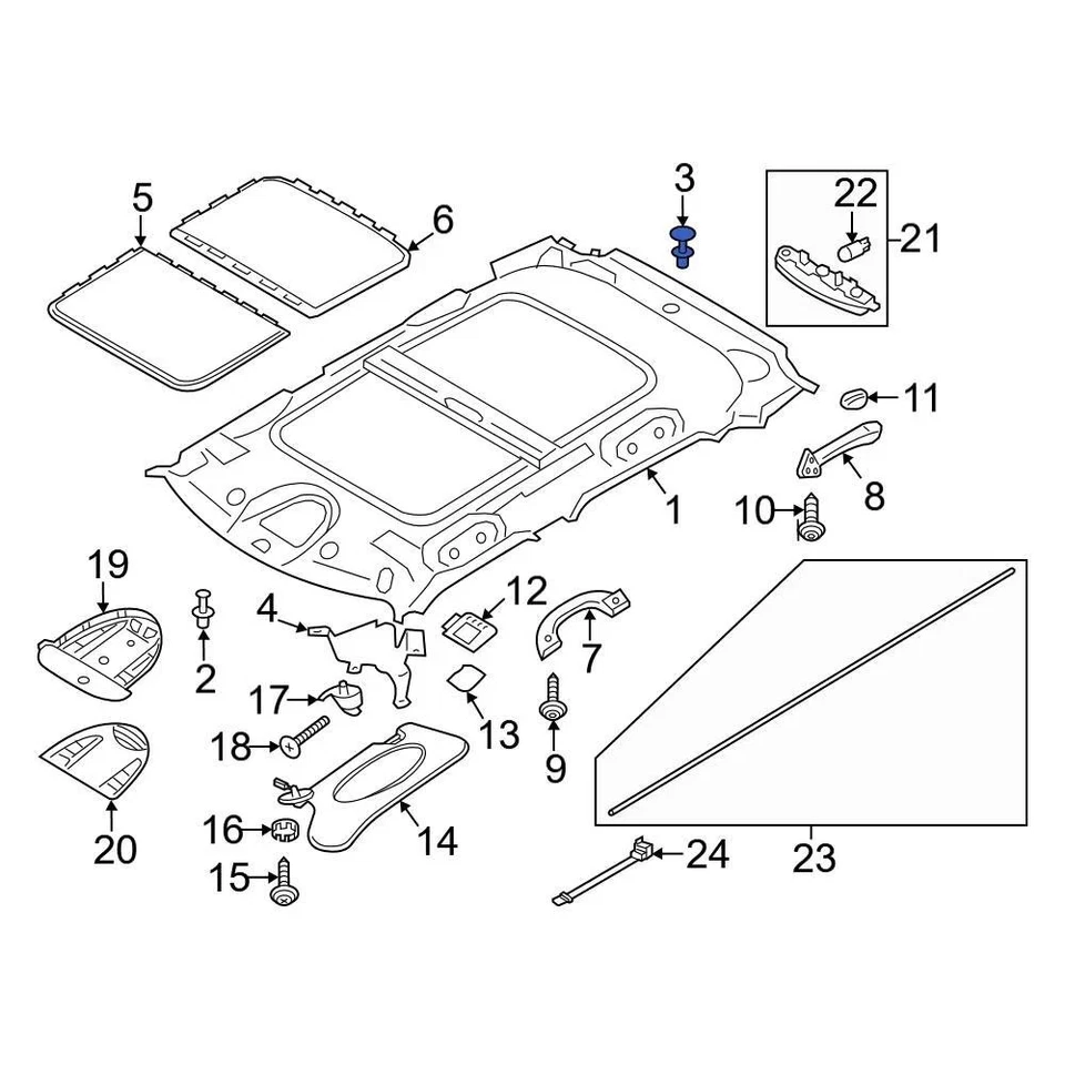 For Mini Cooper 2002-2024 Mini 51111908077 Quarter Panel Trim Panel Clip - Image 2 of 4
