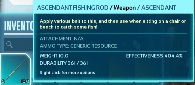 Ark Ascendant Fishing Rod Blueprint Ark Survival Ascended Fishing