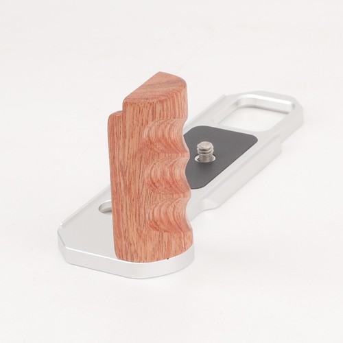 Per Nikon F2 manico fotocamera legno base alluminio impugnatura piastra sgancio rapido staffa L - Foto 10 di 10