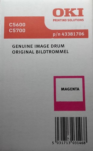 OKI 43381706, Magenta, Original - Drum Unit, C5600 / C5700 New, Genuine OVP - Afbeelding 3 van 5